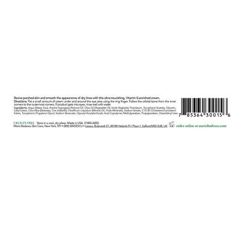 Mario Badescu Special Eye Cream V for Dry or Sensitive Skin, Ultra-rich, Vitamin E-packed Eye Moisturizer with Nourishing Oils for Daily Eye Care, Pack of 1, 0.5 Oz