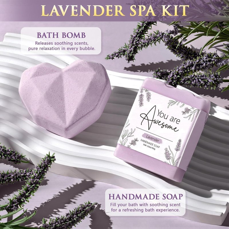 Mothers Day & Birthday Gifts for Women - Get Well Soon Spa Care Package, Luxury Self Care Gift Basket for After Surgery & Cancer Care Inspirational Thinking of You Sympathy Gift Set for Mom Her Friend