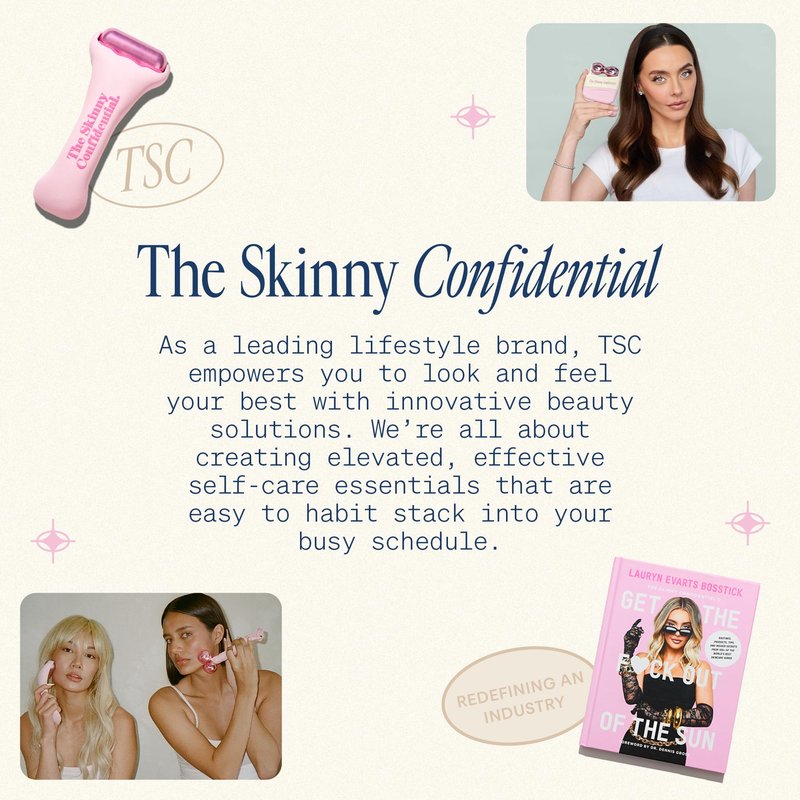 The Skinny Confidential Hot Shave Dermaplane Razor - Gentle & No Peach Fuzz Face Razors for Women for Smooth & Radiant Skin - Facial Hair Shaving & Exfoliating Skincare, Dermaplaning Tool Face Shaver