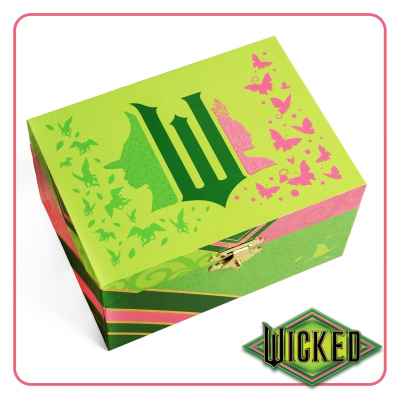 Mini Treasures Wicked Jewelry Box for Girls - Musical Jewelry Box with Spinning Figurine, Wicked Toys for Kids Ages 3-5