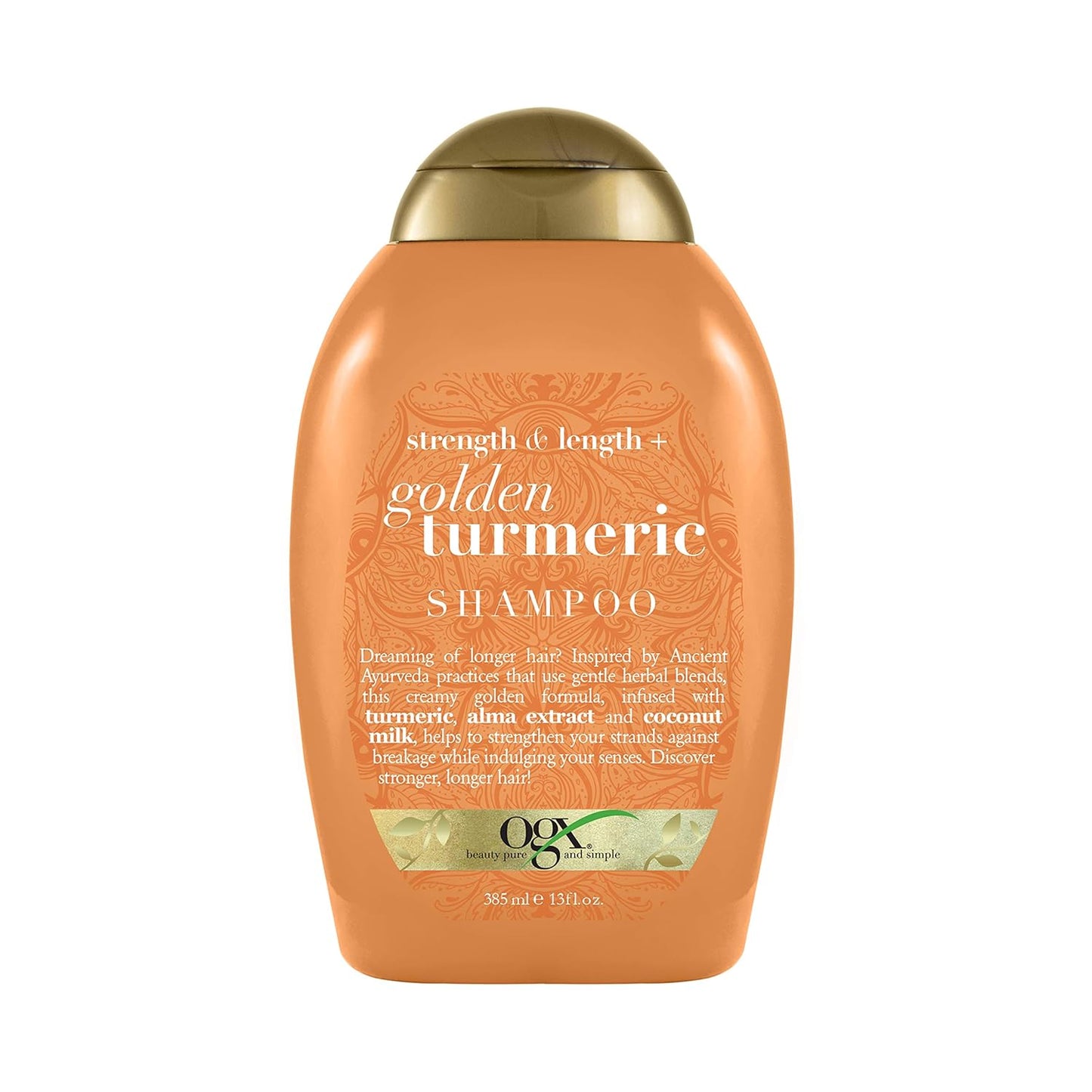 OGX Golden Turmeric Conditioner for Stronger, Longer Hair - Sulfate-Free, 13 Fl Oz