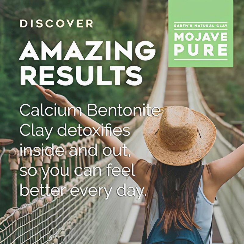 Calcium Bentonite Clay Powder | for Internal and External Use | 13oz | Pharmaceutical Grade Montmorillonite | by Earth's Natural Clay