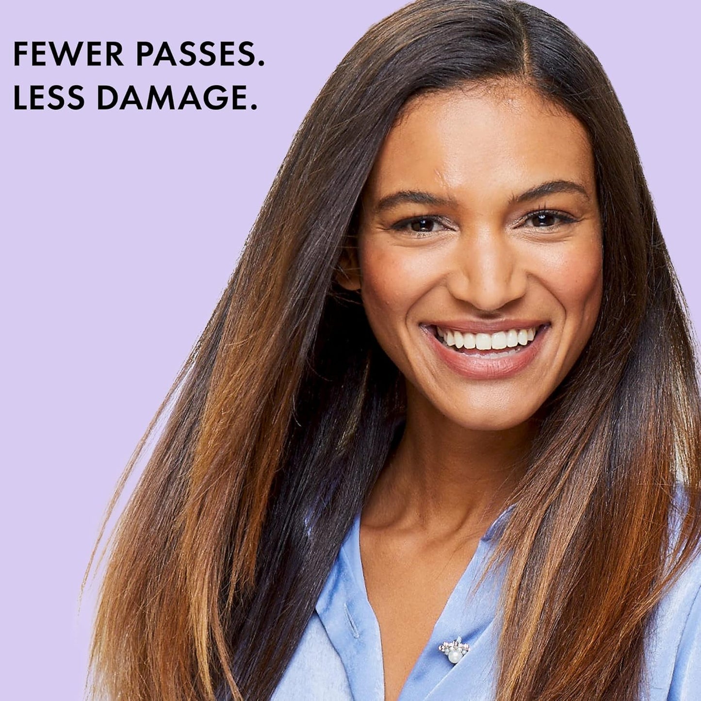 Pro Signature Dual Plate Flat Iron - 1/2 Inch Plates for Smooth, Sleek Hair