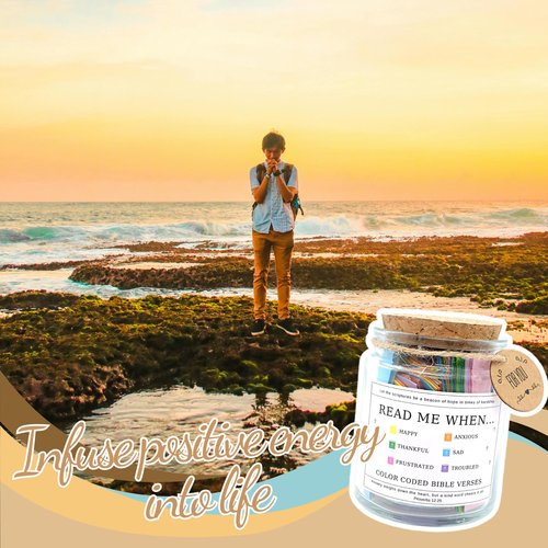 Read Me When Bible Vers, Hope Jar, Prayer Jar, Christian Gifts for Women, Christian Gifts for Mom, Bible Gifts for Women, Christian Gifts for Men, Christian Gifts for Father, Christian Gifts For Teen.