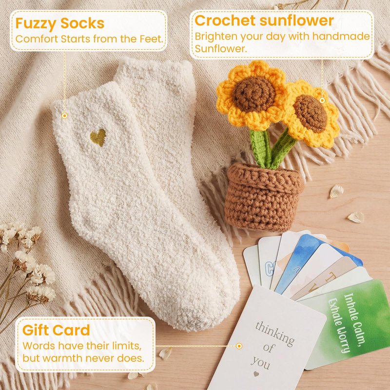 Self Care Gifts for Women, Get Well Soon Gifts, Birthday Gift for Women, Spa Care Package, Gift Baskets for Mom, Friends, Sister, Girlfriend, Wife, Her, Hug in a Gift for Christmas, Anniversary