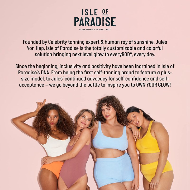 Isle of Paradise Night Glow Self Tan Face Mist - Jasmine, Argan Oil, and Hyaluronic Acid Infused Facial Spray for Soothing Gradual Glow, Vegan and Cruelty Free, 3.38 Fl Oz