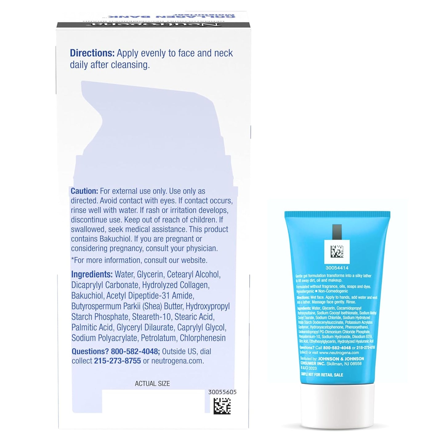 Neutrogena Collagen Bank Face Moisturizer, Daily Anti-Aging Face & Neck Firming Collagen Cream, Bakuchiol & Micro-Peptides Face Lotion, Support Skin’s Natural Collagen for Visibly Plump Skin, 2 fl. oz
