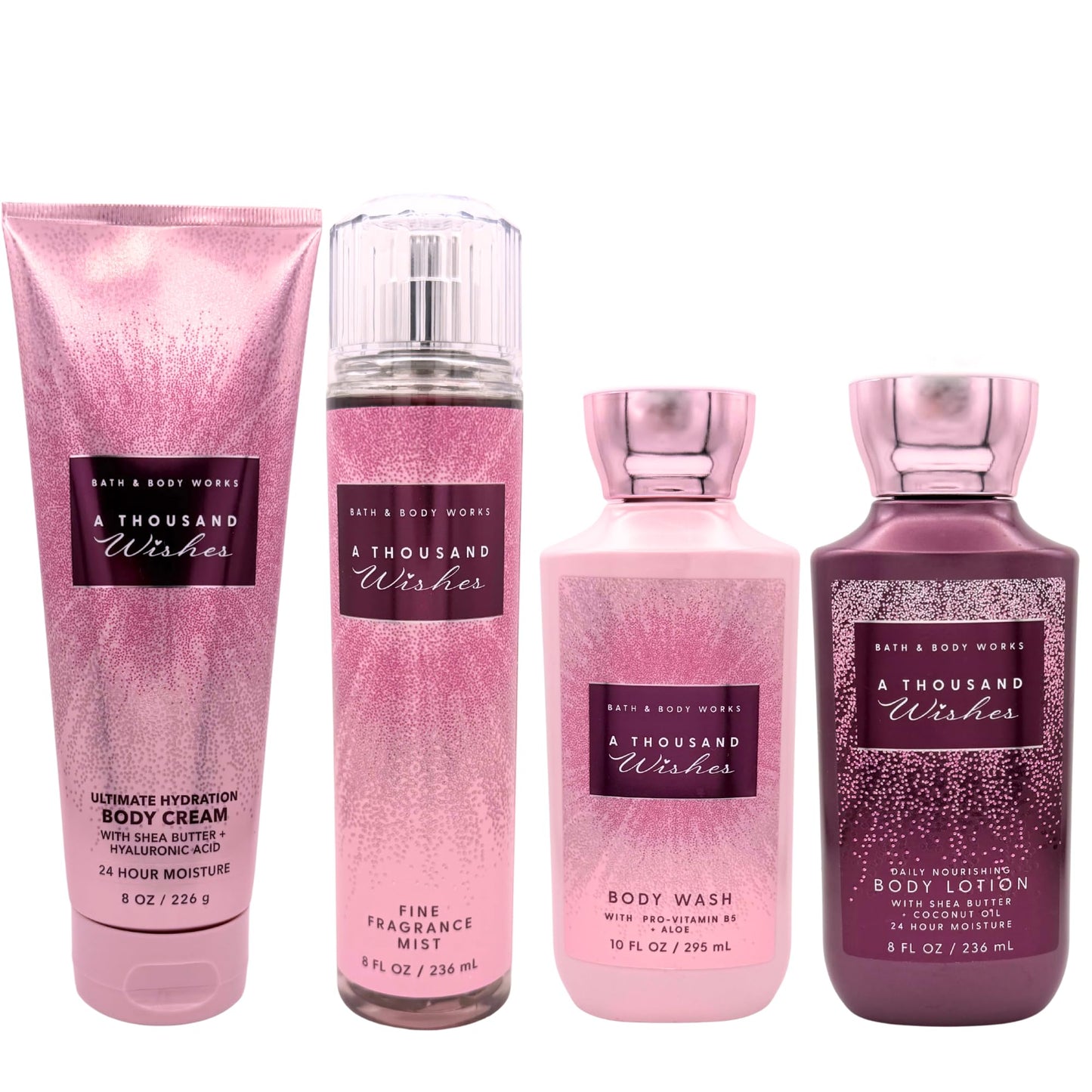 A Thousand Wishes 4-Piece Gift Set β Fine Fragrance Mist, Body Lotion, Shower Gel & Body Cream (Full Size)