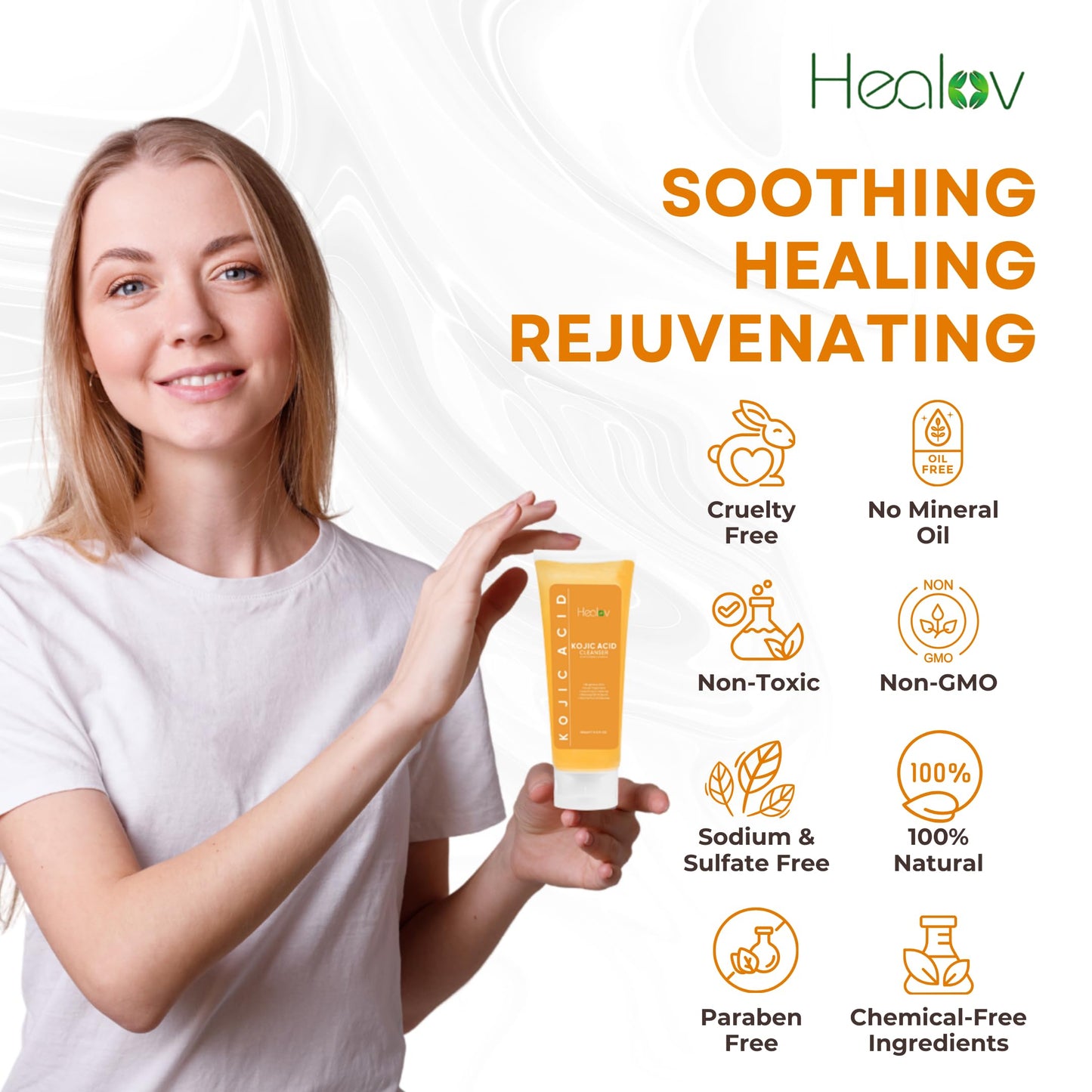Kojic Acid Soap for Hyperpigmentation – Skin Brightening Kojic Papaya Face and Body Wash – Dark Spot Soap Reduces Acne, Scars, and Evens Skin Tone – Turmeric Facial Cleanser for Brighter Glowing Look