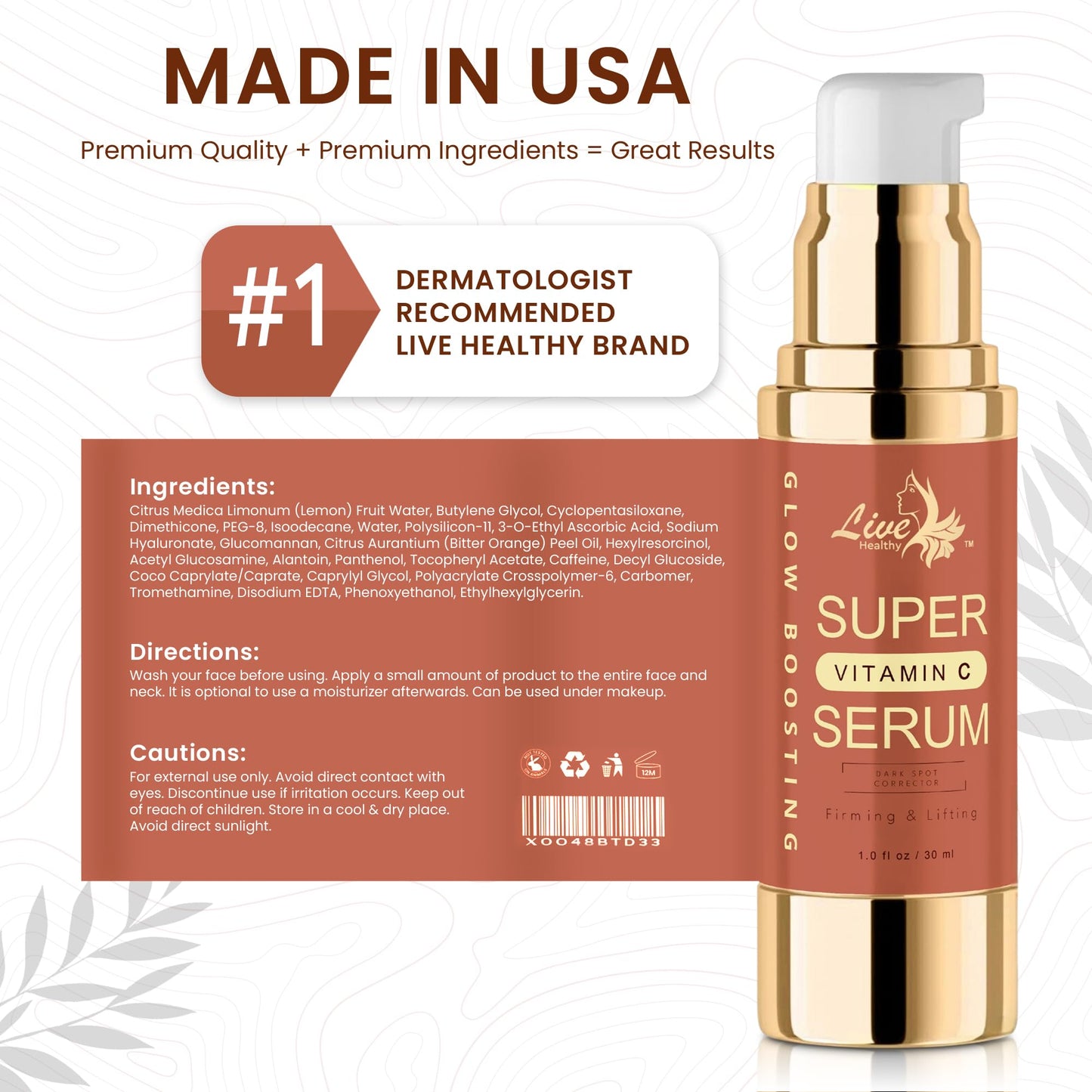 Rapid Dark Spot Remover for Face & Body – Glow Boosting Serum | Vitamin C and Hyaluronic Acid | Age & Sun Spot Corrector, Brown Spot Remover | Anti-Aging | Super Hydrating | Firming & Lifting