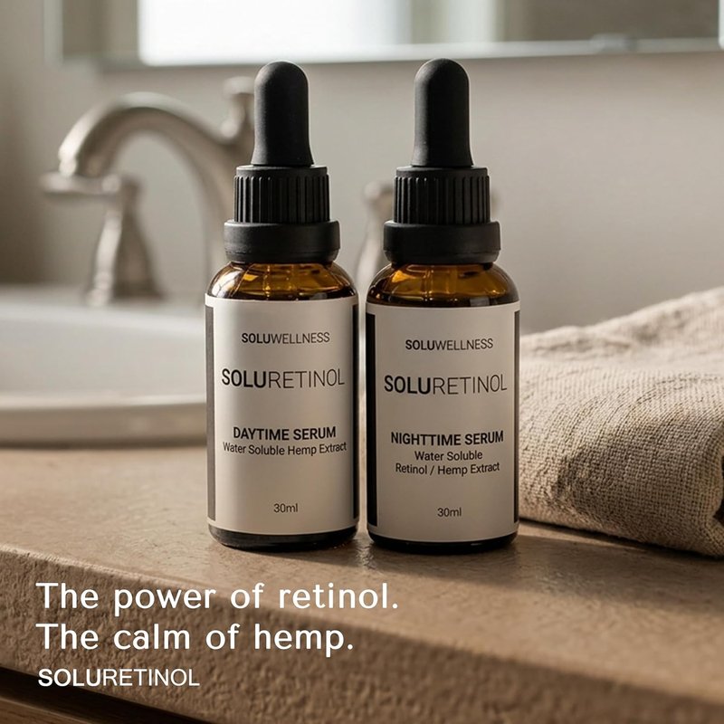 Retinol Serum for Face Wrinkles - Anti-Aging Skin Booster Duo | Moisture-Locking Formula for Eyes & Neck (2 x 30 ml)