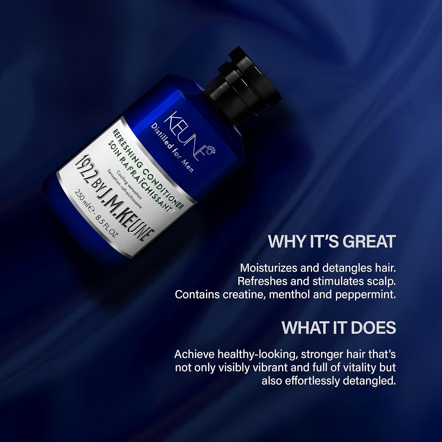 1922 by J.M. Keune Refreshing Conditioner, Cooling & Stimulating Conditioner for Men, 8.5 Fl Oz