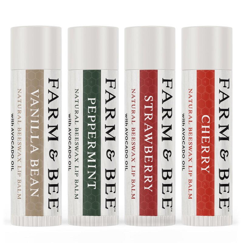 Natural Lip Balm – 4 Pack Gifts for Women & Men - Organic & Natural Ingredients - Moisturizing Lip Care Chapstick - Great Gift Idea for Adults, Women, Men, Teens, and Kids - 0.15oz (Pack of 4)