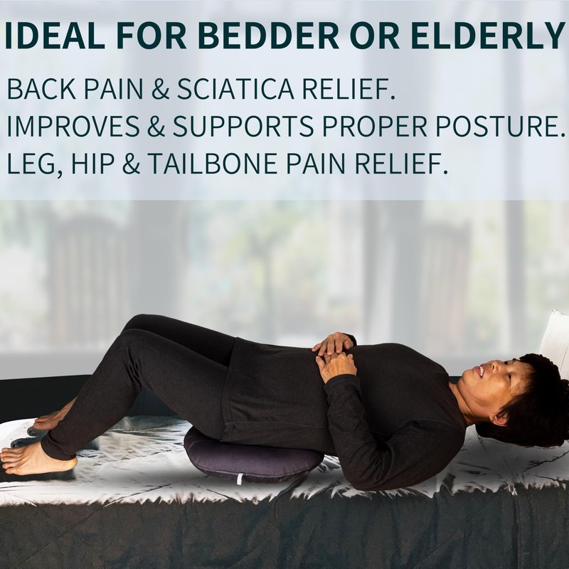 QIUCHA Pillow Tailbone Pain Relief Cushion, Soft Pad for Bed Sores. Anti-Decubitus Pad-Breathable for Hemorrhoids, Prostate and Surgery, Cushion for Office Chair, Long Travel, Car and Home Sofa