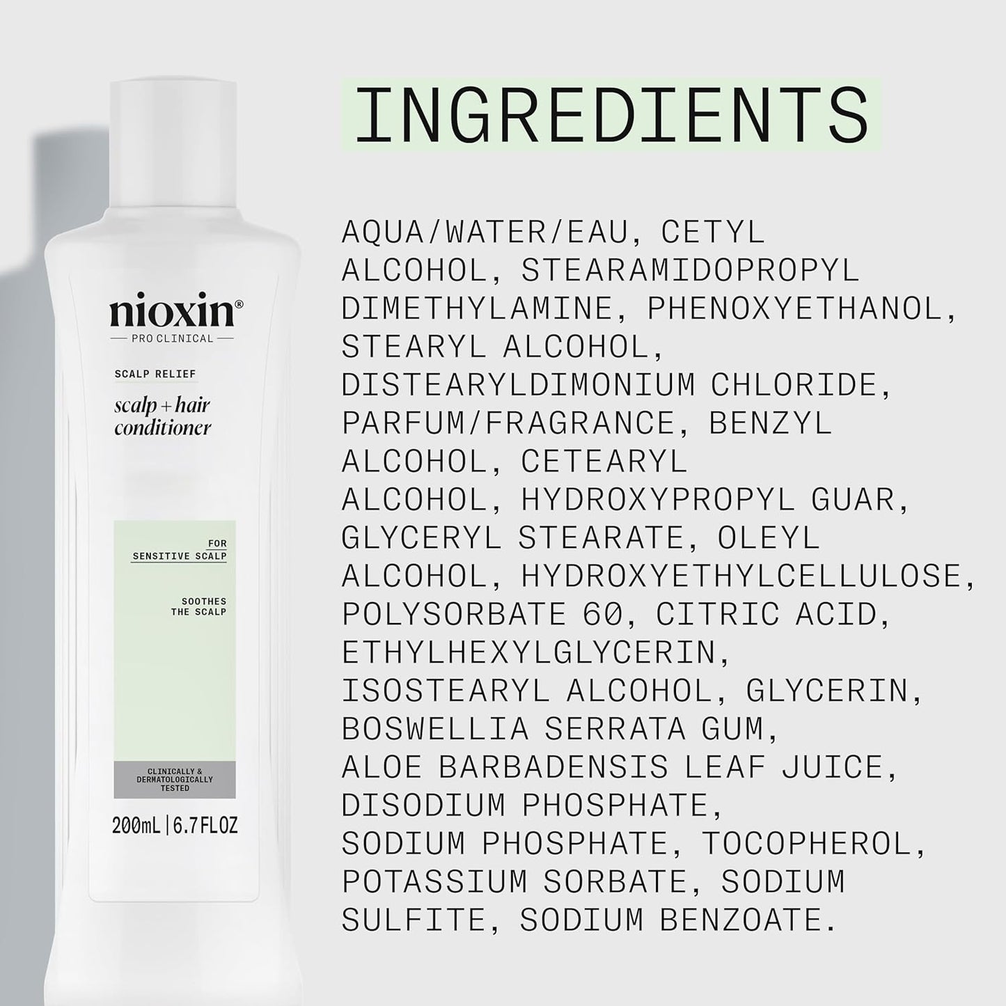 Nioxin Scalp Relief Hair Conditioner | Soothes, Hydrates, & Thickens Hair | For Sensitive, Dry, and Itchy Scalp | Made with Aloe Vera & Vitamin E