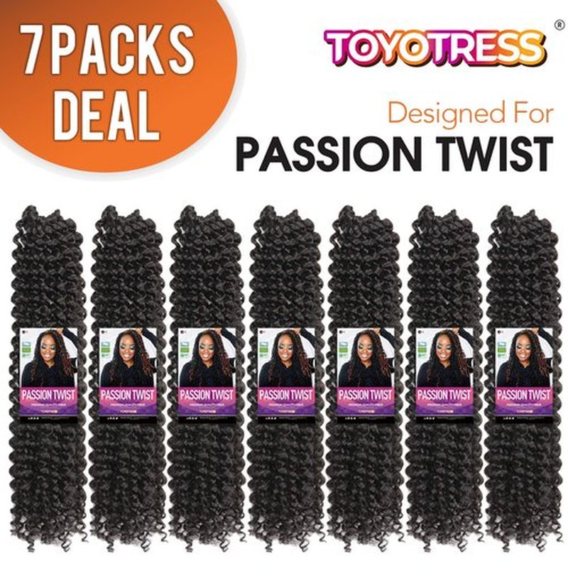 Pelokaa Passion Twist Hair - 18 Inch 7packs Dark Brown Water Wave Crochet Braids Synthetic Braiding Hair Extensions (18 Inch 7Packs, #2)