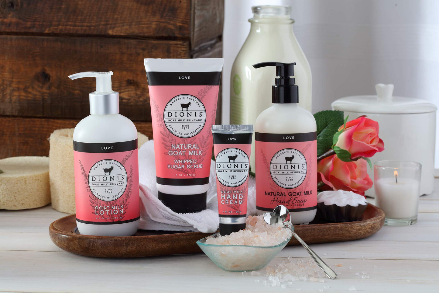 Dionis - Goat Milk Skincare Love Scented Hand Cream (1 oz) - Made in the USA - Cruelty-free and Paraben-free