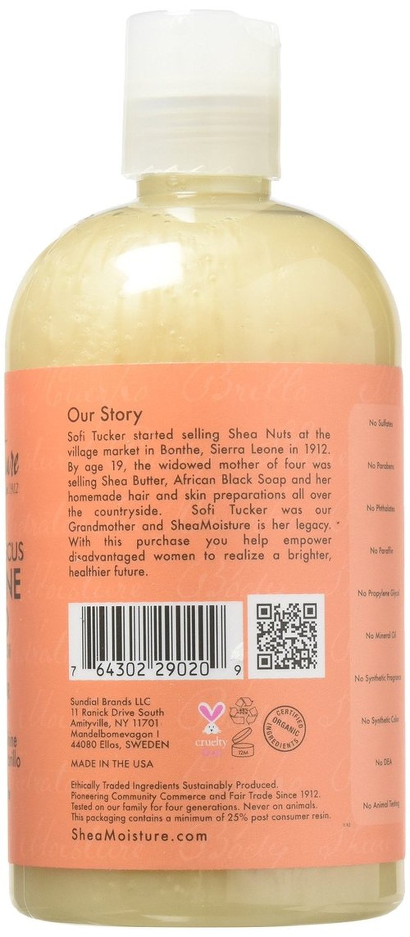 SheaMoisture Shampoo - Coconut & Hibiscus Curl & Shine, Sulfate-Free Shampoo, Coconut Oil, Vitamin E, and Neem for Frizz Control, Curly Hair Products for Women, 13 Fl Oz Ea (Pack of 2)