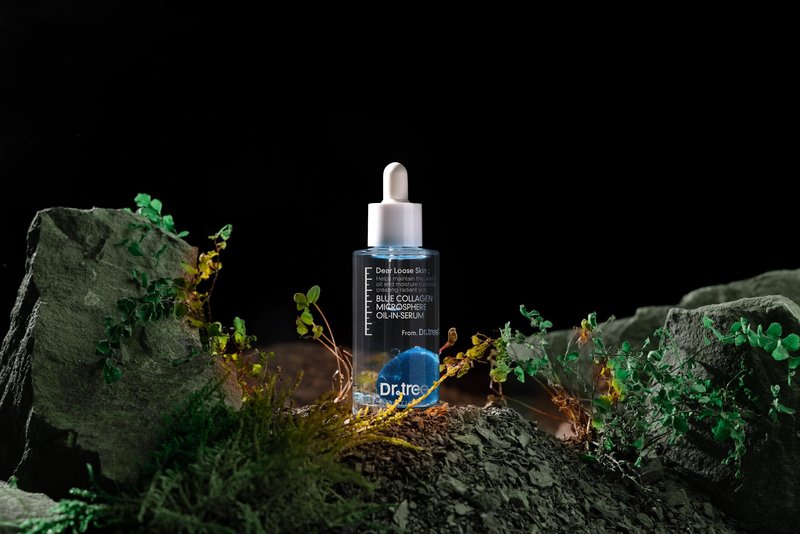 Dr. Tree Blue Collagen Microsphere Oil-in-Serum – Hydrating Face Serum with Hyaluronic Acid & Collagen – for Fine Lines, Glow & Skin Plumping – Lightweight Moisturizer – 50 ml / 1.69 fl oz