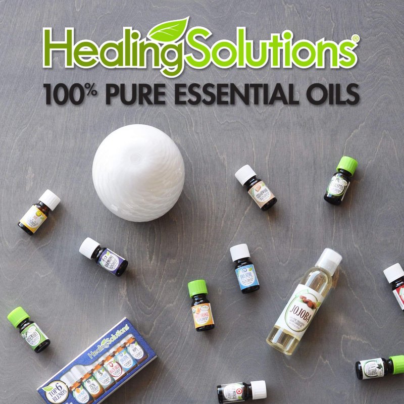 Healing Solutions Camphor Essential Oil 10ml (0.33 oz) – Organic, Pure, Undiluted Camphor Oil, Therapeutic Grade for Hair, Diffuser, & Skin
