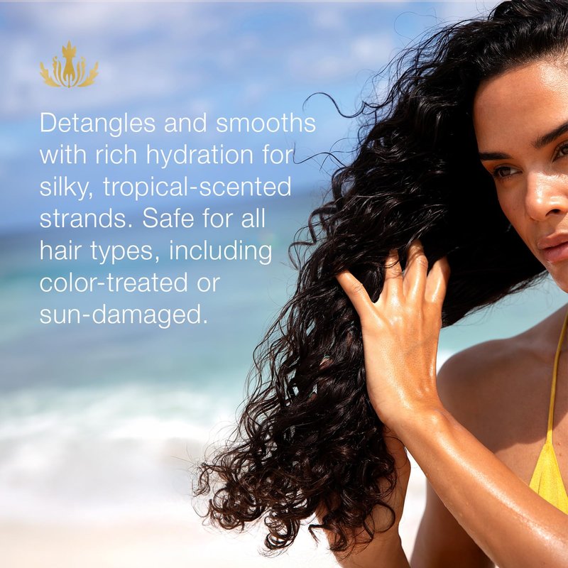 Mālie Organics Conditioner, Kōke‘e Scent, Daily Hydration for All Hair Types, Green Tea Extract + Avocado Oil, Vegan, 14 oz