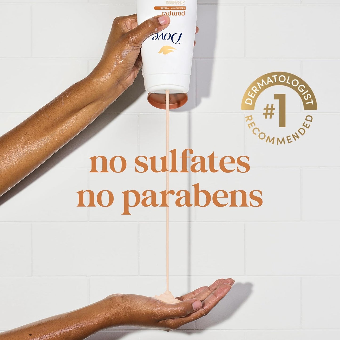 Dove Pampering Body Wash Nourishes & Feeds Skin Shea Butter with Warm Vanilla Effectively Washes Away Bacteria While Nourishing Your Skin 44.0 Fl Oz, (Pack of 2)