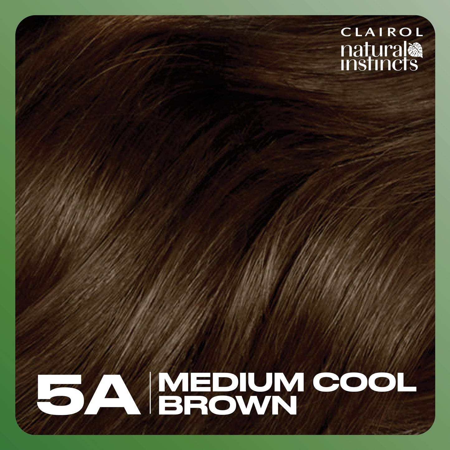 Clairol Natural Instincts Demi-Permanent Hair Dye, 5A Medium Cool Brown Hair Color, Pack of 1