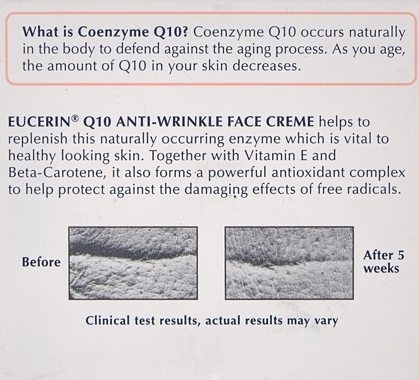 Eucerin Q10 Anti-Wrinkle Face Cream for Sensitive Skin - 1.70 oz (Pack of 2)
