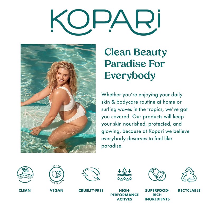 Kopari Jumbo Tahitian Vanilla Hydrating Body Wash | 25 oz Gel-Based Body Cleanser with Coconut Water, Aloe & Sea Kelp | Rich Lather, Signature Coconut Milk Scent
