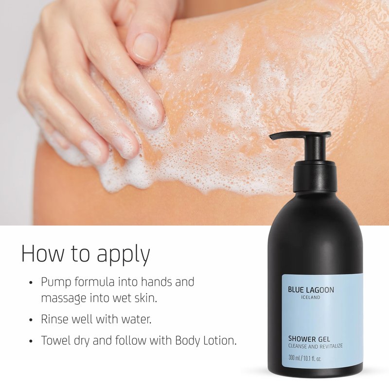 Blue Lagoon Skin Science - Shower Gel - Revitalizing Body Wash - Bioactive Blue Lagoon Seawater - Lightweight Gel Texture - Soft Ethereal Fragrance - Responsibly Sourced Ingredients - 300ML