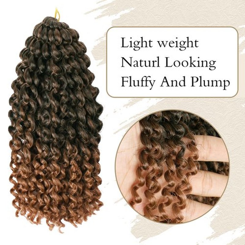 6 Packs of 8 Inch Short Passion Twist Crochet Hair Kinky Curly Braiding Hair for Black Women Crochet Braids with Curly Texture Hair Extensions (6 Packs, 8 Inch,T30#)