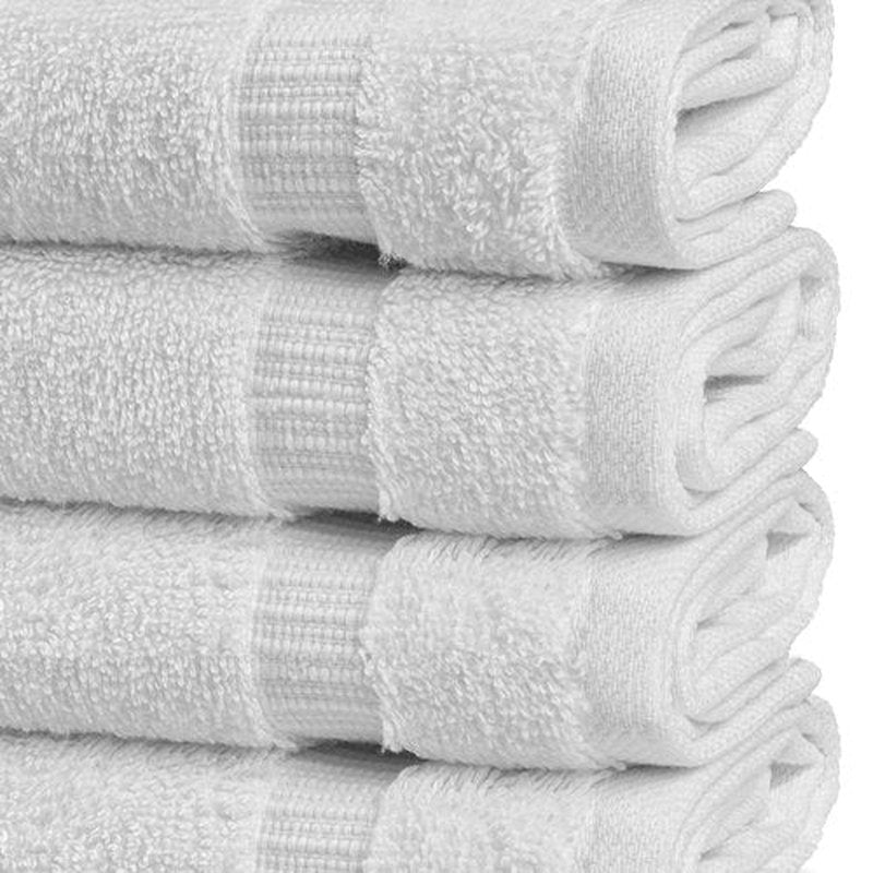 Chakir Turkish Linens | Hotel & Spa Quality 100% Cotton Premium Turkish Towels | Soft & Absorbent (12-Piece Washcloths, White)