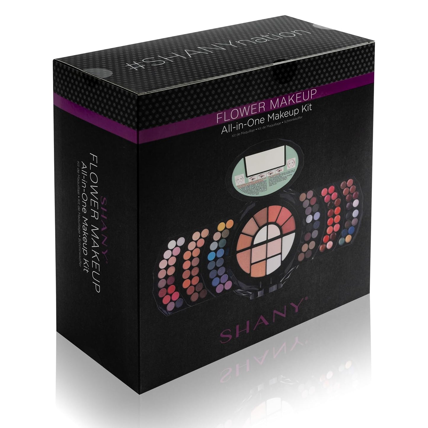 SHANY All About That Face Makeup Kit - All in one Beginner Makeup Set - Eye Shadows, Lip Colors, Face Makeup, Cosmetics applicators & More.
