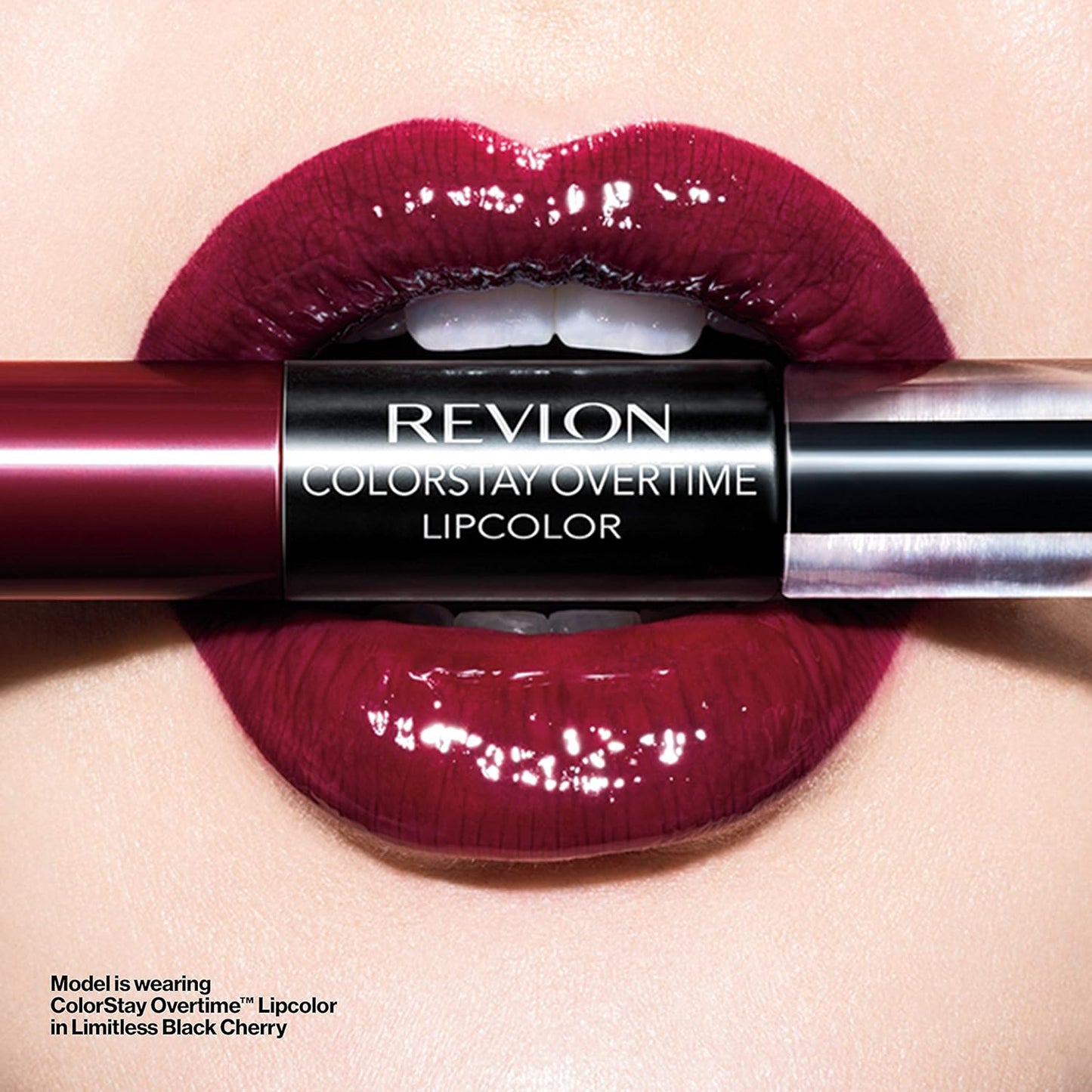 REVLON Liquid Lipstick with Clear Lip Gloss, ColorStay Face Makeup, Overtime Lipcolor, Dual Ended with Vitamin E in Pink, Forever Pink (410), 0.07 Oz