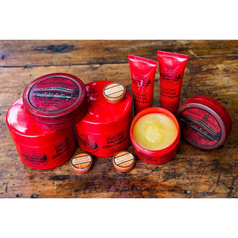 Lucas Papaw Ointment 25g Tubes — 4 Pack — Fermented Papaya Lip and Skin Balm for Dry Lips, Cracked Skin and Everyday Care, Made in Australia