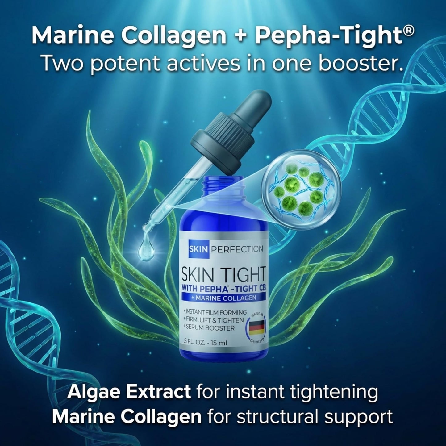 Skin Perfection Pepha Tight Marine Collagen Serum Booster for Anti-aging Skin Firming Algae Make Your Own Diy Anti-aging Skincare Cosmetics and Beauty Products