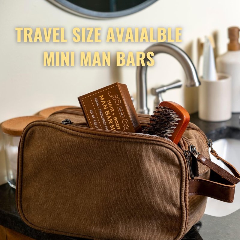 San Francisco Soap Company Siberian Fir Fragrance Man Bar - Hydrating - No Harmful Chemicals - Good for all Skin Types - Made in the USA