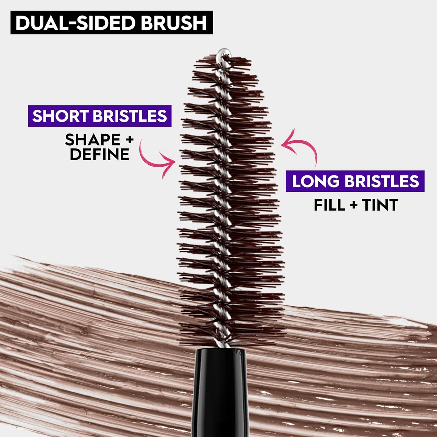 Urban Decay Big Bush Volumizing Tinted Eyebrow Gel, Waterproof, Smudge-Resistant, Flake-Resistant, Buildable Brow Gel Fibers, Long-lasting, Up to 24 HR Hold, Nourishing Castor Oil, Vegan - 0.19 fl oz