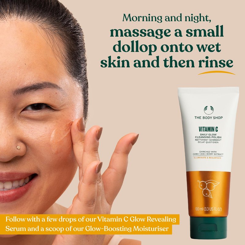 The Body Shop Vitamin C Daily Glow Cleansing Polish, 4.2 Ounce