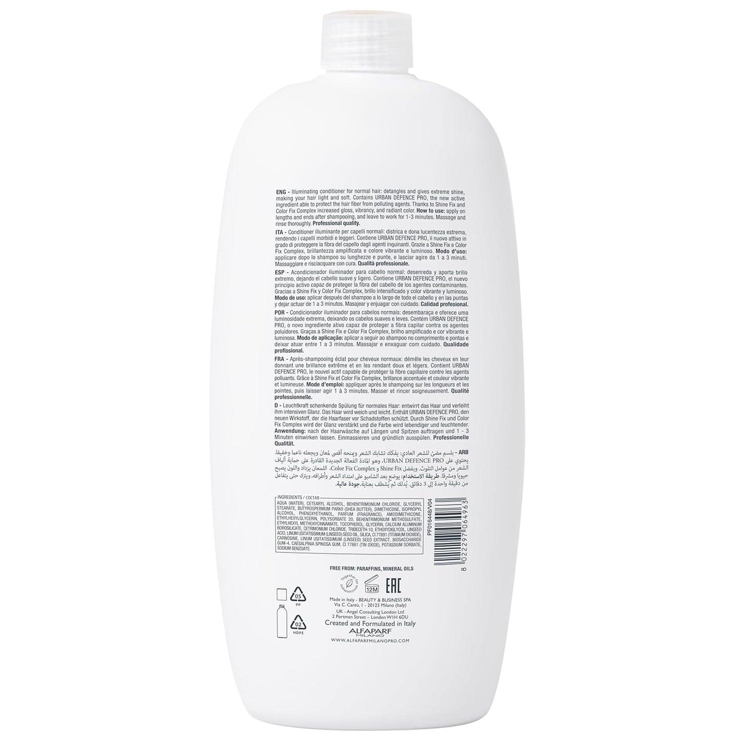 ALFAPARF MILANO Semi Di Lino Diamond Illuminating Conditioner - Moisturizing Conditioner For Normal and Color Treated Hair - Sulfate & Paraben Free Professional Hair Care