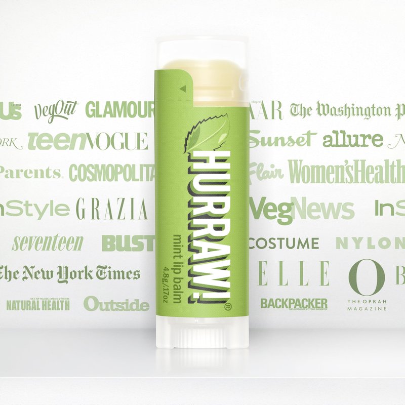 Hurraw! Mint Lip Balm, 3 Pack: Organic, Certified Vegan, Cruelty and Gluten Free. Non-GMO, 100% Natural Ingredients. Bee, Shea, Soy and Palm Free. Made in USA
