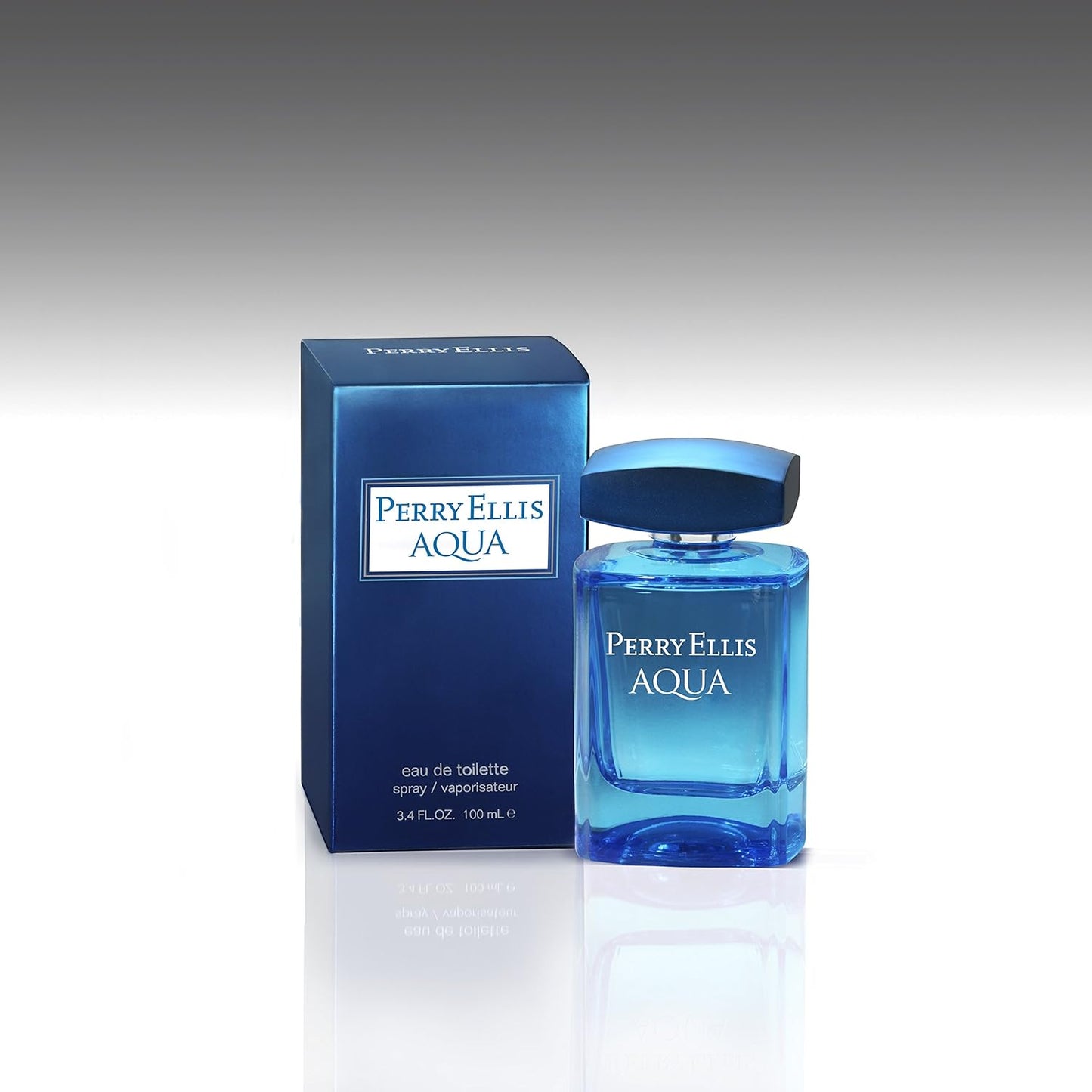 Perry Ellis Aqua Eau De Toilette Spray for Men, 3.4 Ounce