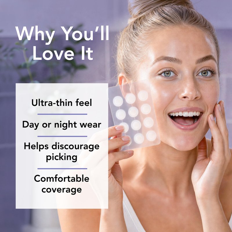 Pimple Patches with Retinol (120 Patches), Hydrocolloid Acne Patches with Tea Tree Oil for Face, Pimple Patch Pimple Stickers - Hydrocolloid Patch Acne Dots - Acne Pimple Patches For Face