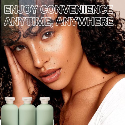 8.8oz 4Pcs Green Plastic Refillable Travel Shampoo and Conditioner Bottles Plastic Refillable Travel Shampoo Bottles with Flip Cap Plastic Refillable Shampoo and Conditioner Bottles Travel Size