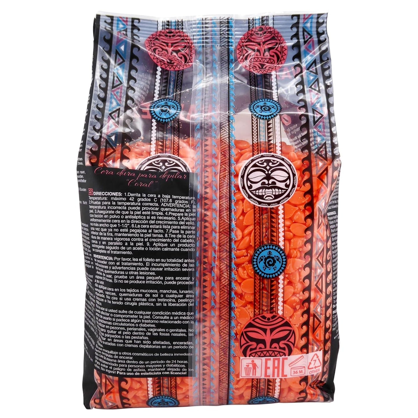 Waxness Premium Rosin Free Hard Wax Beads Tahitian Coral 2.2 lb 1 kg