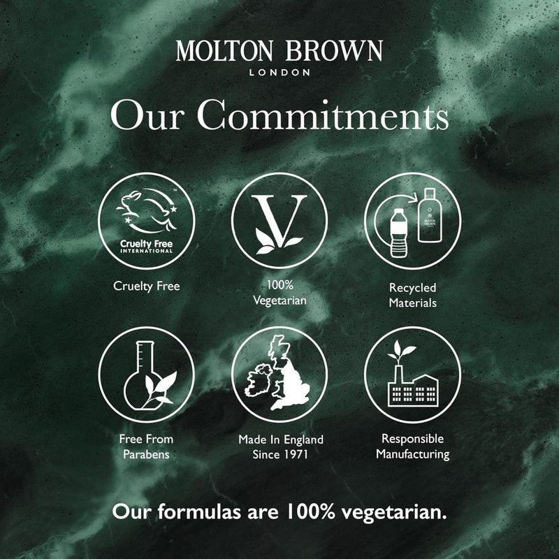 Molton Brown Re-charge Black Pepper Collection - Eau de Parfum 0.25 fl. oz., Body Wash 10 fl. oz., Luxury Scented Body Care & Fragrance Gift Set
