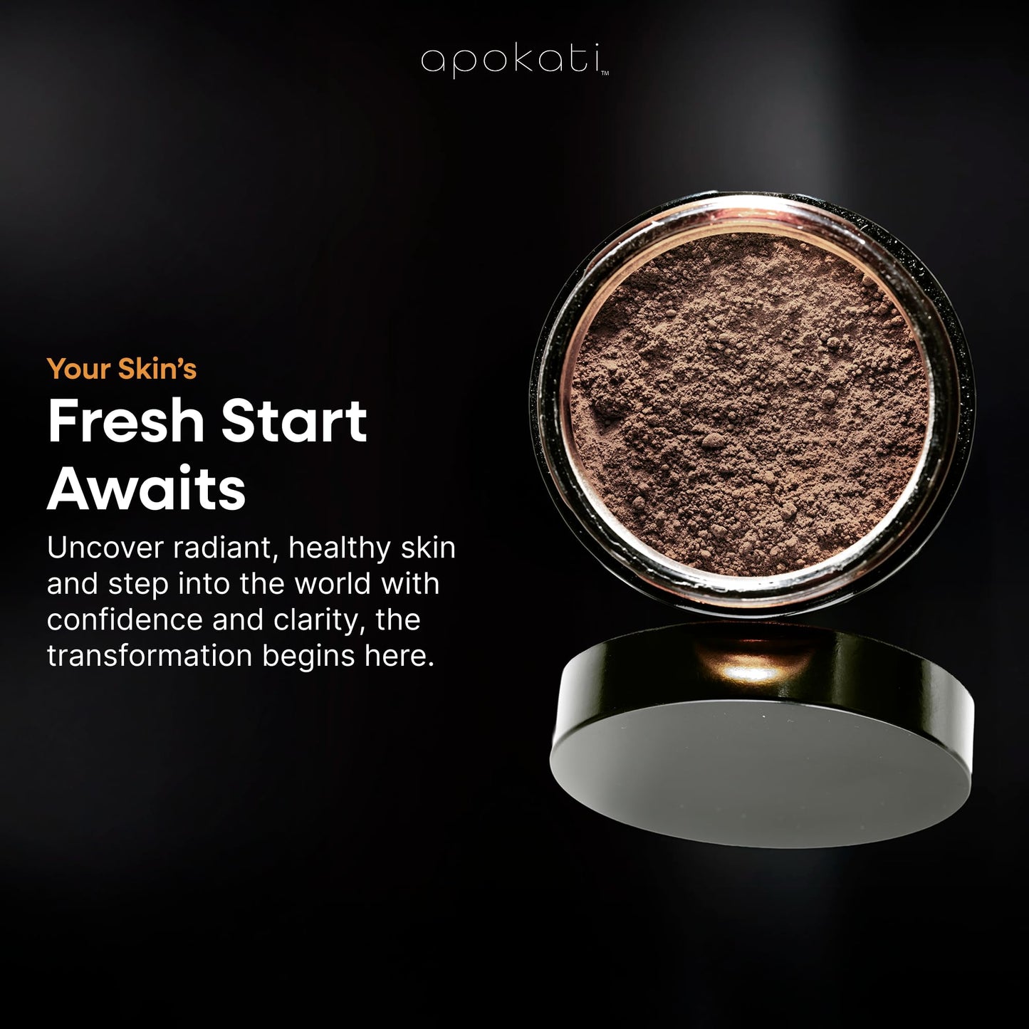 Apokati Metamorphosis Cleansing Clay Mask with Organic Herbs, Natural Resins, and Mineral-Rich Formula, Suitable for Sensitive Skin, 3.5oz (100g)