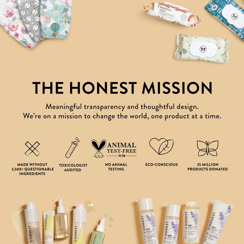 The Honest Company Nourish and Cleanse Naturally Scented Wipes, Cleansing Multi-Tasking, 99% Water, Plant Based, Hypoallergenic, Sweet Almond, 60 Count