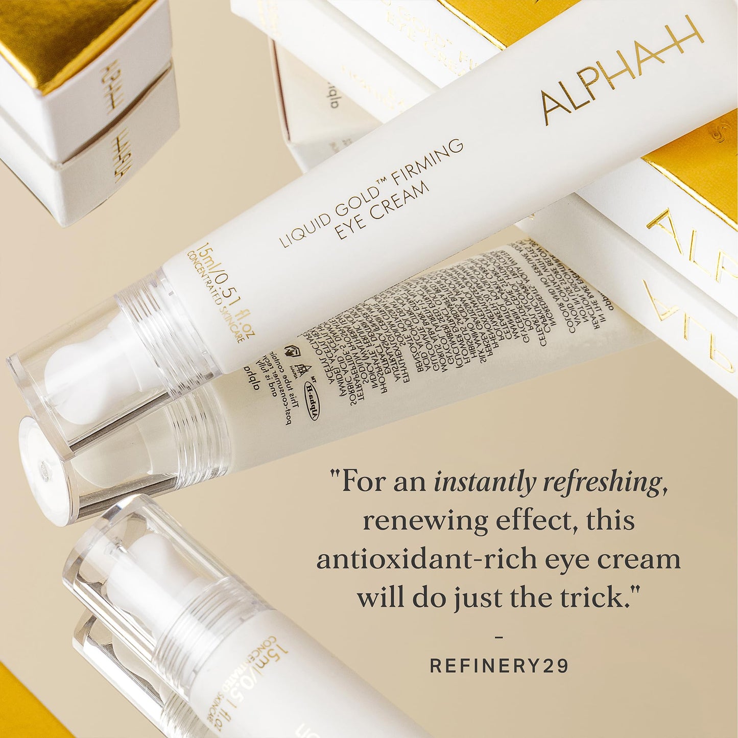 Alpha-H Liquid Gold Firming Eye Cream for Fine Lines & Puffiness (15ml)