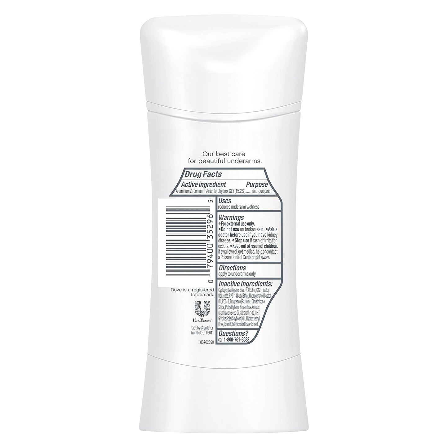 Dove Advanced Care Antiperspirant, Beauty Finish, 2.6 Ounce (Pack of 4)